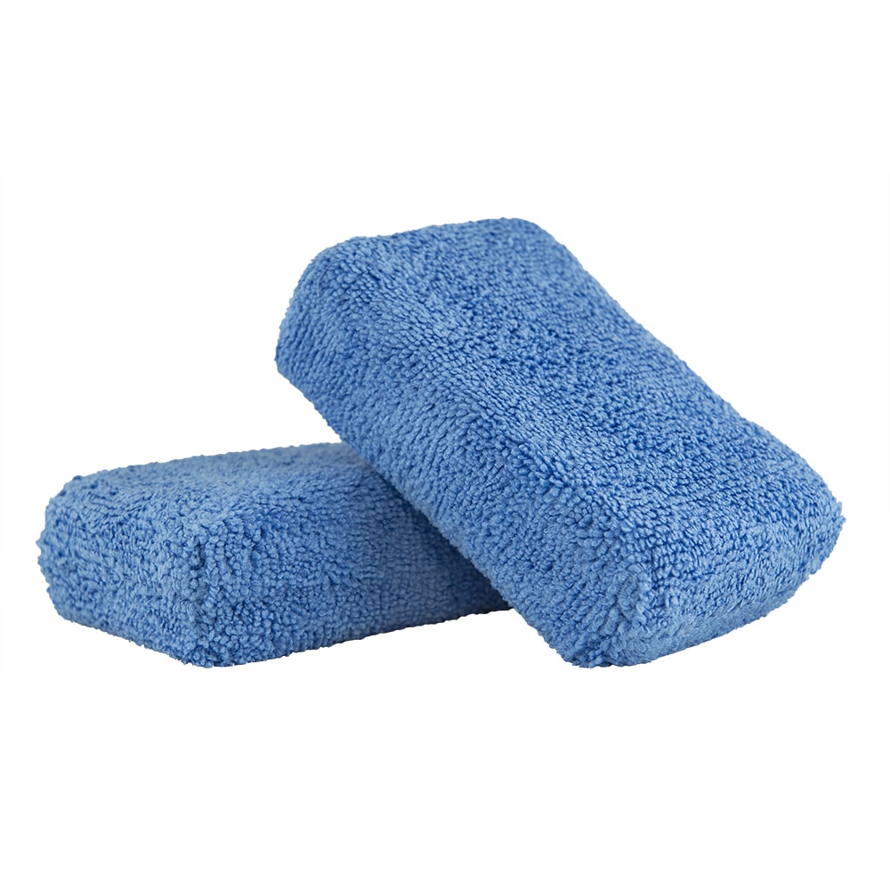 12*8*4cm Blue Pack of 8 Premium Grade Microfiber Applicators Sponges Cloths 